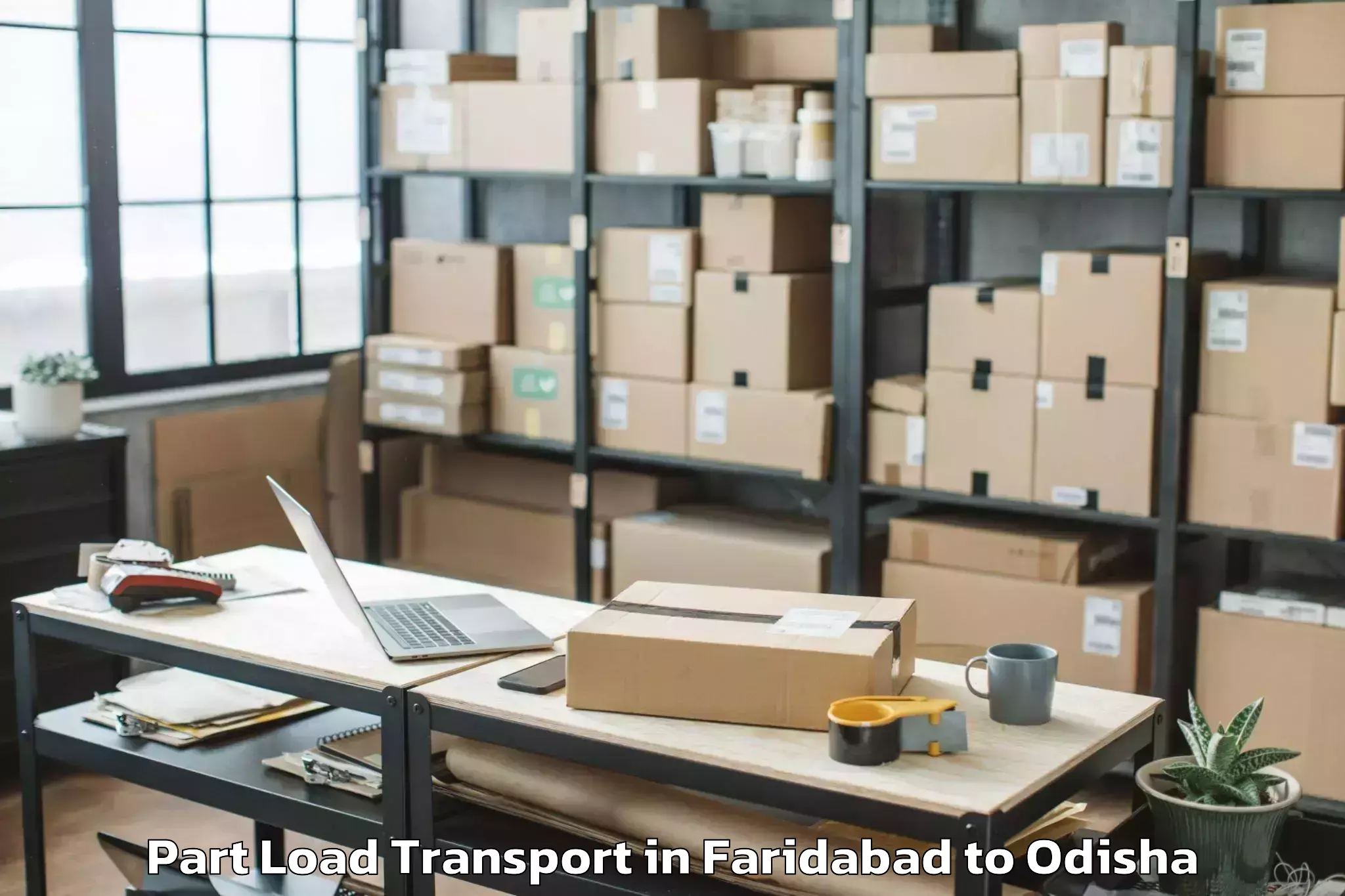 Reliable Faridabad to Nit Rourkela Part Load Transport